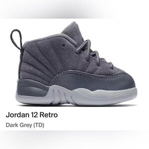 Jordan 12 Retro - Dark Grey - Size 7 Toddler
